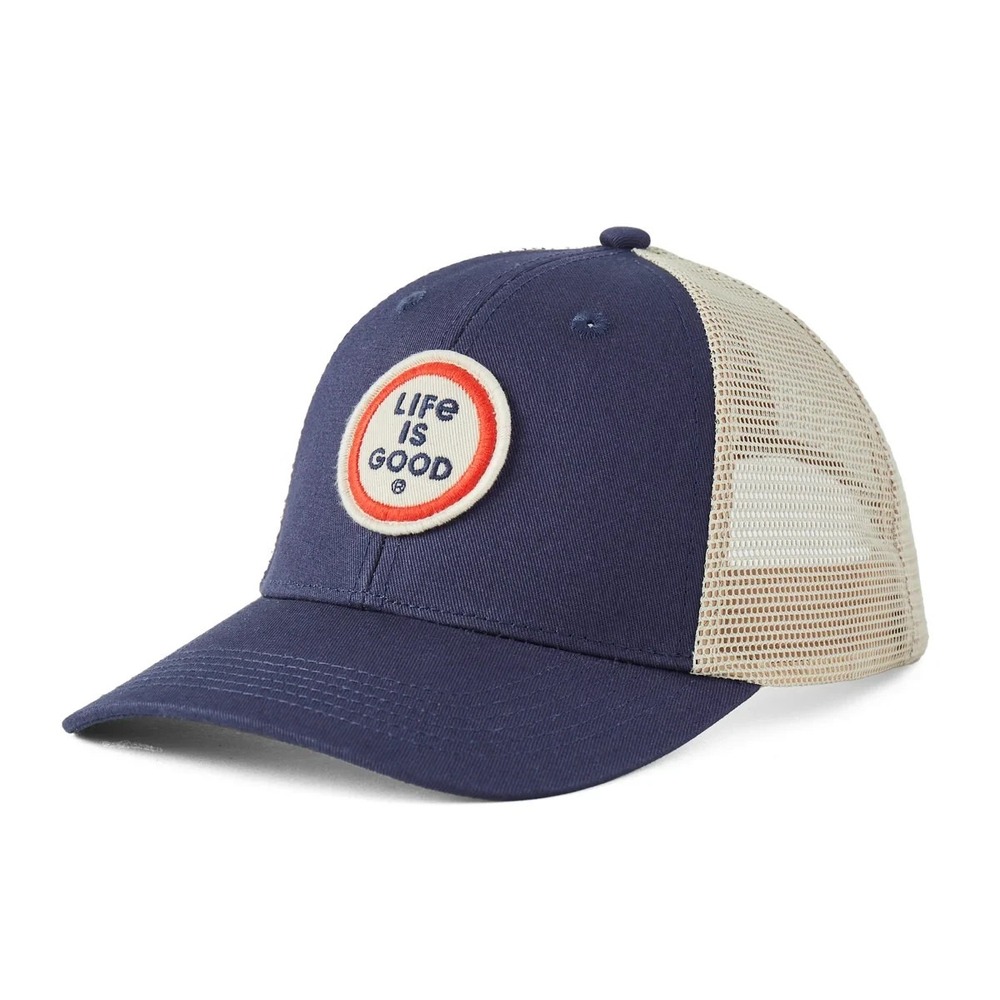 Life Is Good Adult Unisex Clean LIG Coin Trucker Snapback Meshback Hat Cap NEW